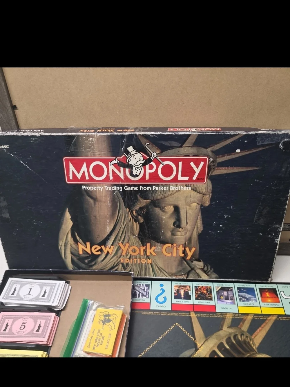 Monopoly New York City Edition Board Game - Black & Gold